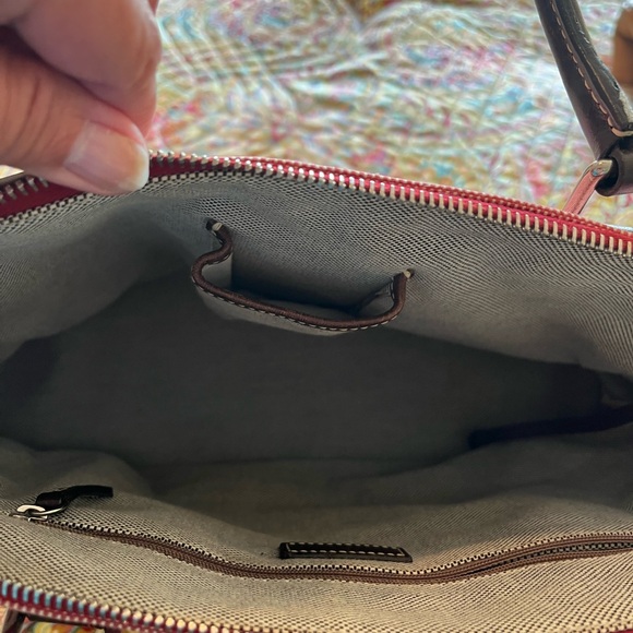 Vintage Dooney and Bourke monogram Donegal Satchel - Picture 5 of 5